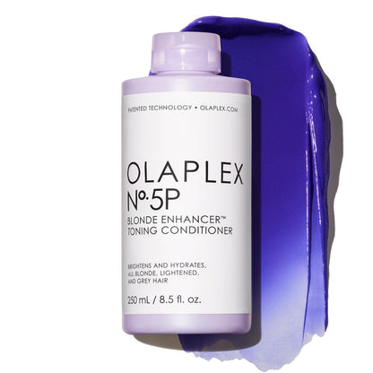 Olaplex Nº.5P Blonde Enhancer Purple Toning Conditioner - Neutralizes Brassiness, Strengthens & Hydrates Hair - 8.5 Fl Oz