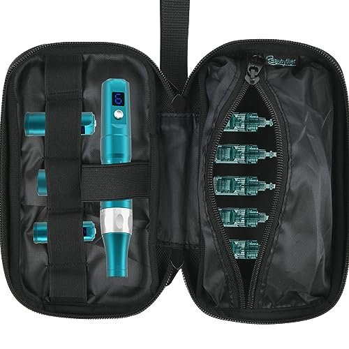 Beautyflier Carry On Bag for Microneedling Pen – Black Travel Makeup Bag for Dermapen, Dr. Pen, and More - görsel 2