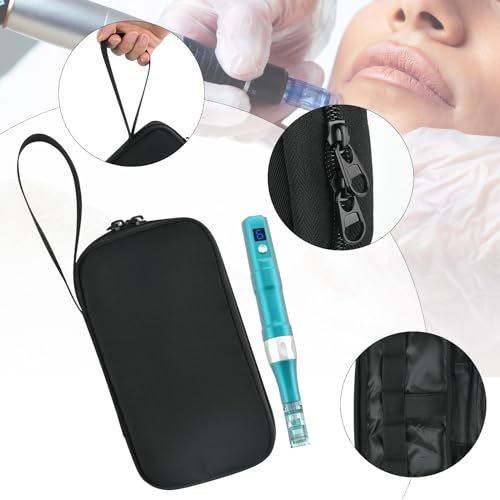 Beautyflier Carry On Bag for Microneedling Pen – Black Travel Makeup Bag for Dermapen, Dr. Pen, and More - görsel 4