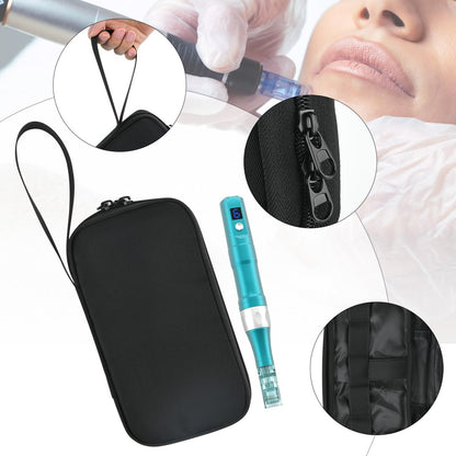 Beautyflier Carry On Bag for Microneedling Pen – Black Travel Makeup Bag for Dermapen, Dr. Pen, and More
