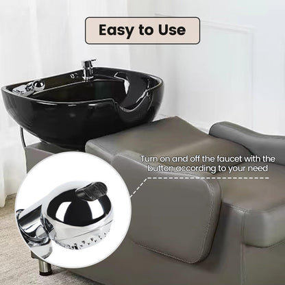 Toriexon Salon Shampoo Bowl Faucet Vacuum Breaker Kit - Brass Faucet with Hose and Sprayer Replacement for Hair Salons Avelisse