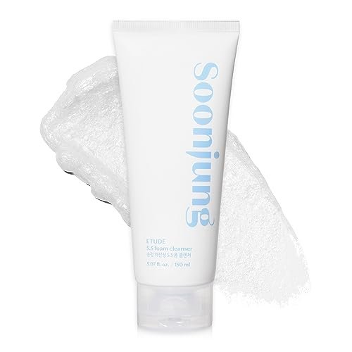 ETUDE SoonJung 5.5 Foam Cleanser - Low pH Hypoallergenic Face Wash for Sensitive Skin, 5.1 Fl Oz - görsel 2