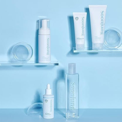 ETUDE SoonJung 5.5 Foam Cleanser - Low pH Hypoallergenic Face Wash for Sensitive Skin, 5.1 Fl Oz