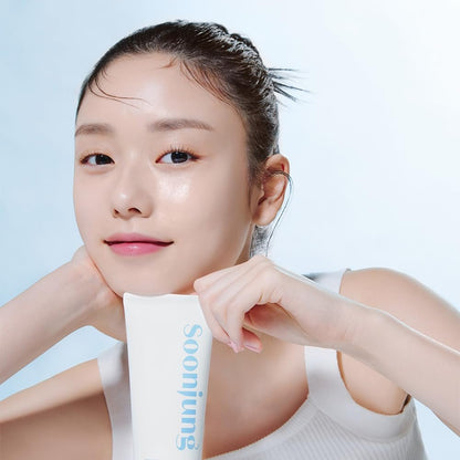 ETUDE SoonJung 5.5 Foam Cleanser - Low pH Hypoallergenic Face Wash for Sensitive Skin, 5.1 Fl Oz