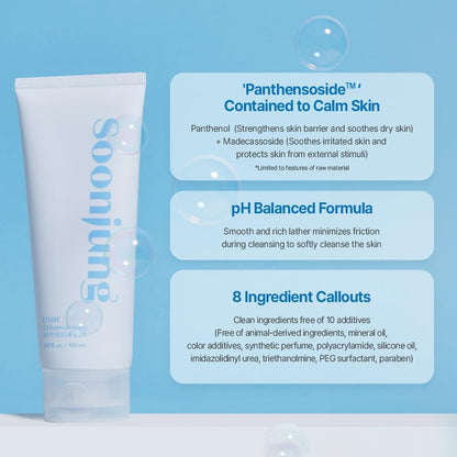 ETUDE SoonJung 5.5 Foam Cleanser - Low pH Hypoallergenic Face Wash for Sensitive Skin, 5.1 Fl Oz