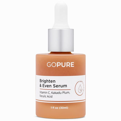 goPure Actives Vitamin C Serum - Brightening Serum with Vitamin C and Ferulic Acid, Face Moisturizing and Anti-Aging Benefits, Improves Skin Discoloration and Visibly Reduces Dark Spots - 1 fl oz Avelisse