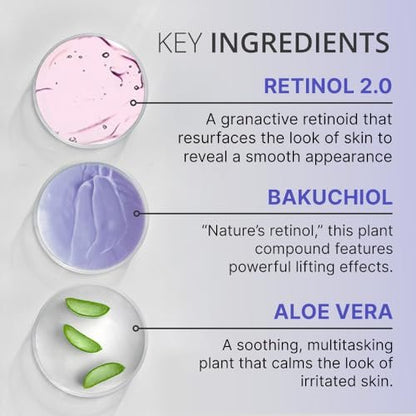 goPure Actives Firm & Lift Serum – Anti-Aging Retinol Serum for Smooth, Glowing Skin with Bakuchiol for Collagen Support, 1 fl oz Avelisse