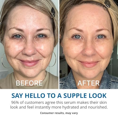 goPure Hyaluronic Acid Dramatically Dewy Serum – Hydrating Face Serum with Aloe Vera & Hibiscus Extract for Smooth, Plump Skin (1 fl oz) Avelisse