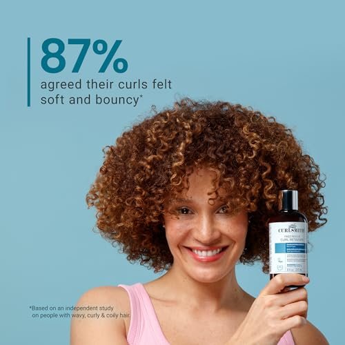 CURLSMITH Frizz Rescue Curl Retainer - Medium Hold Gel for Curls, Frizz Control, Jelly Styler, Vegan & Cruelty Free (8 oz) - görsel 14