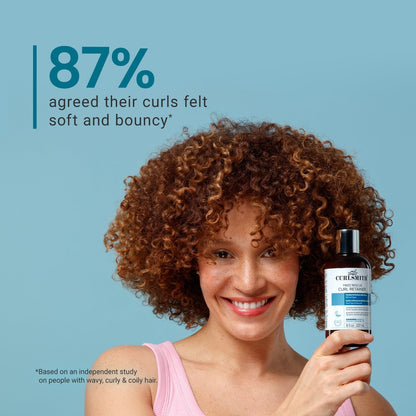 CURLSMITH Frizz Rescue Curl Retainer - Medium Hold Gel for Curls, Frizz Control, Jelly Styler, Vegan & Cruelty Free (8 oz)