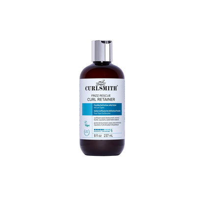 CURLSMITH Frizz Rescue Curl Retainer - Medium Hold Gel for Curls, Frizz Control, Jelly Styler, Vegan & Cruelty Free (8 oz)