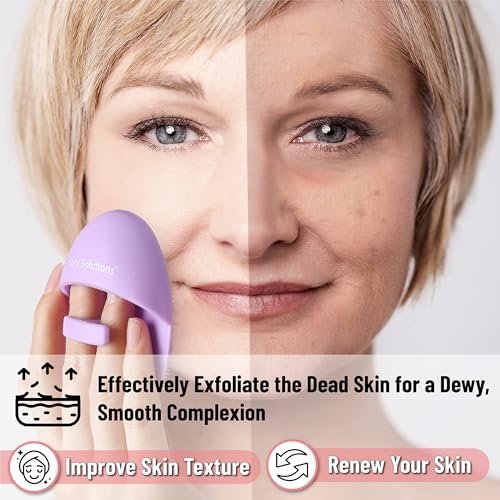 Slick Silicone Facial Cleansing Brush, 4 Pack - Soft Silicone Face Scrubber Exfoliator for Gentle Daily Cleansing - görsel 10