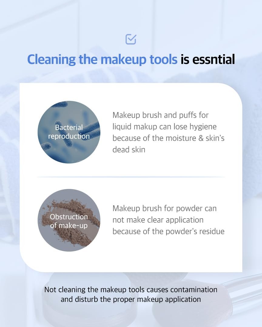 STUDIO17 Solid Makeup Brush Cleaner – 300+ Uses, Compact & Charcoal-Infused for Brushes & Puffs - görsel 2