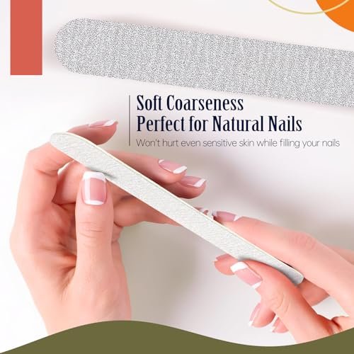Maryton 50Pcs Disposable Nail File, 5 Inch Thin Emery Boards 180/180 Grit Nail Files for Natural Nails, Professional Pedicure Manicure Tools Set - görsel 4