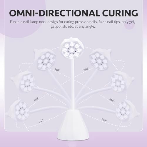 GAOY Omin-Cure Rechargeable Cordless UV Nail Lamp for Gel Nails - Portable Salon & DIY Manicure - görsel 4