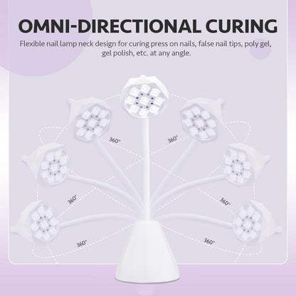 GAOY Omin-Cure Rechargeable Cordless UV Nail Lamp for Gel Nails - Portable Salon & DIY Manicure