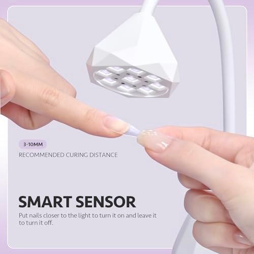 GAOY Omin-Cure Rechargeable Cordless UV Nail Lamp for Gel Nails - Portable Salon & DIY Manicure - görsel 6