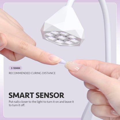 GAOY Omin-Cure Rechargeable Cordless UV Nail Lamp for Gel Nails - Portable Salon & DIY Manicure
