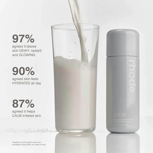 Rhode Glazing Milk - Hydrating Skin Serum with Peptides (4.7 Fl Oz) Avelisse