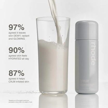 Rhode Glazing Milk - Hydrating Skin Serum with Peptides (4.7 Fl Oz) Avelisse