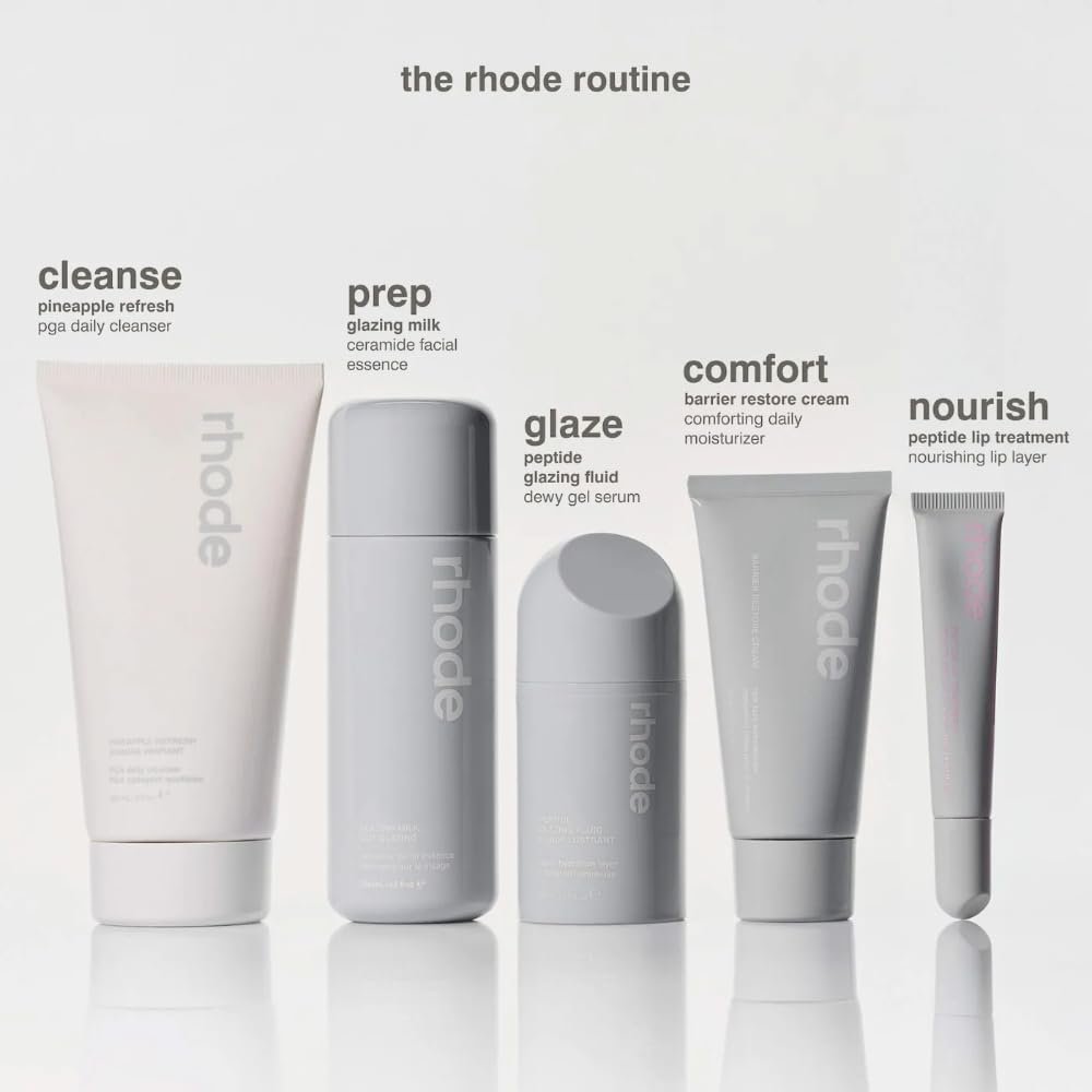 Rhode Glazing Milk - Hydrating Skin Serum with Peptides (4.7 Fl Oz) Avelisse