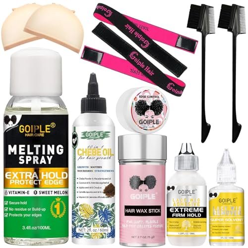 WOZUTUNT Hair Adhesive Spray, 3.4 fl oz Lace Melting & Holding Spray for Wigs, Extra Hold for Closure Wigs Extensions, Strong Natural Forming Hold - görsel 2