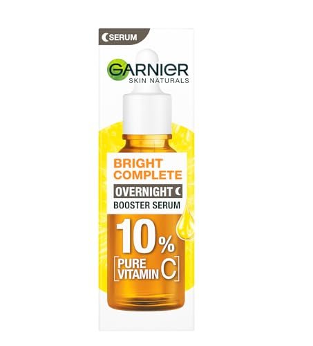 Garnier Targeted Anti Dark Spot Night Serum with 10% Pure Vitamin C & Hyaluronic Acid - Anti Pigmentation & Dullness, For All Skin Types, Vegan, 30 ml Avelisse