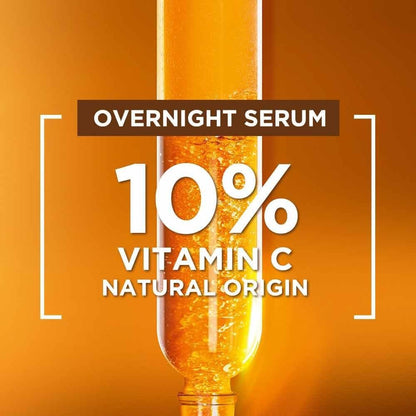 Garnier Targeted Anti Dark Spot Night Serum with 10% Pure Vitamin C & Hyaluronic Acid - Anti Pigmentation & Dullness, For All Skin Types, Vegan, 30 ml Avelisse