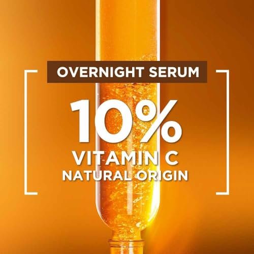 Garnier Targeted Anti Dark Spot Night Serum with 10% Pure Vitamin C & Hyaluronic Acid - Anti Pigmentation & Dullness, For All Skin Types, Vegan, 30 ml Avelisse