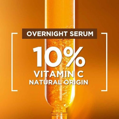 Garnier Targeted Anti Dark Spot Night Serum with 10% Pure Vitamin C & Hyaluronic Acid - Anti Pigmentation & Dullness, For All Skin Types, Vegan, 30 ml Avelisse
