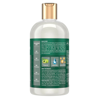 Shea Moisture Bond Repair Shampoo with Amla Oil & Hydroplex Technology - Restorative HydroPlex Infusion, Deeply Cleanses & Removes Build-Up, 13 Fl Oz Avelisse