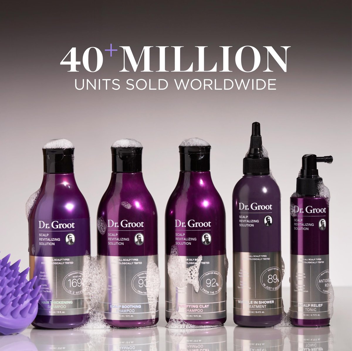 Dr. Groot Purifying Clay Shampoo - Korean Hair Care for Oily Scalp with Biotin, Rosemary Oil & Salicylic Acid, Kbeauty Scalp Revitalizing Solution, 13.01 Fl Oz Avelisse