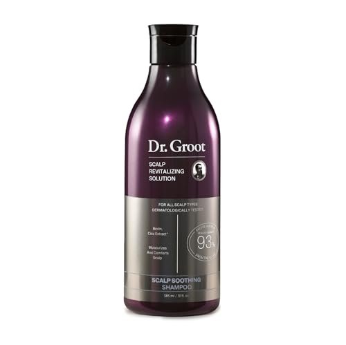 Dr. Groot Scalp Soothing Shampoo with Biotin, Centella, and Prebiotics - Moisturizing K-Beauty Solution for Dry Scalp, 13.01 Fl Oz Avelisse