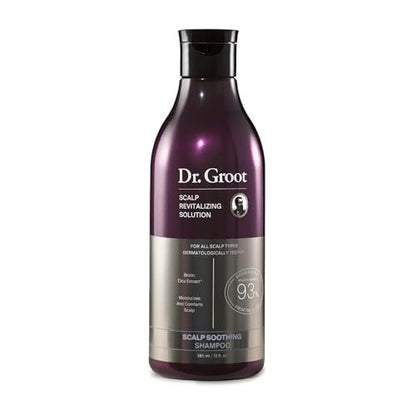 Dr. Groot Scalp Soothing Shampoo with Biotin, Centella, and Prebiotics - Moisturizing K-Beauty Solution for Dry Scalp, 13.01 Fl Oz Avelisse