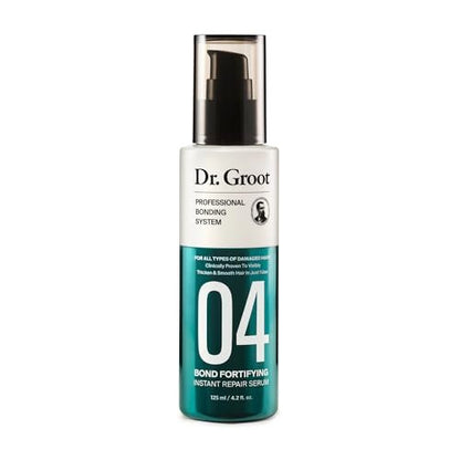 Dr. Groot Bond Fortifying Hair Care Serum with Keratin & Silk Protein - Professional Bonding System for Dry, Thin, Damaged Hair - 4.41 oz Avelisse