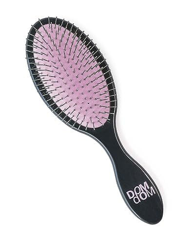 Dom Dom Detangling Brush - Purple - Gentle Hair Detangler for All Hair Types - Anti-Static Shower Brush for Women, Men, Kids Avelisse