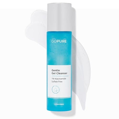 goPure Gentle Gel Cleanser - Vitamin C Face Wash for Brightening, Clarifying, All Skin Types - 4 oz Avelisse