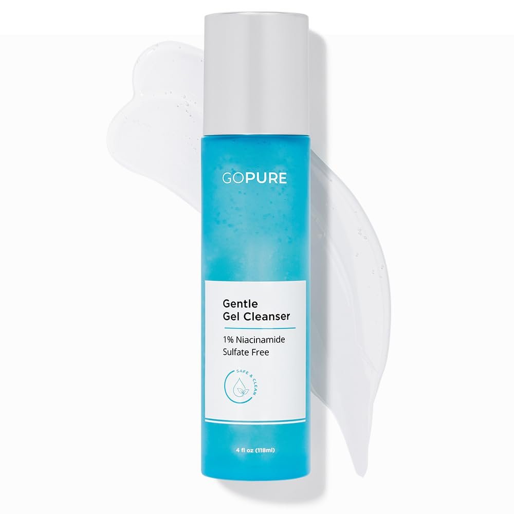 goPure Gentle Gel Cleanser - Vitamin C Face Wash for Brightening, Clarifying, All Skin Types - 4 oz Avelisse