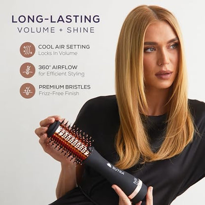 Sutra IR Infrared 2" Blowout Brush – Black & Rose Gold Avelisse