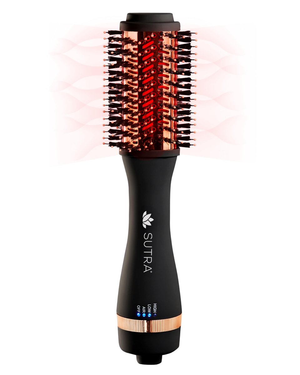 Sutra IR Infrared 2" Blowout Brush – Black & Rose Gold Avelisse