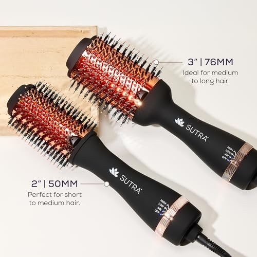 Sutra IR Infrared 2" Blowout Brush – Black & Rose Gold Avelisse