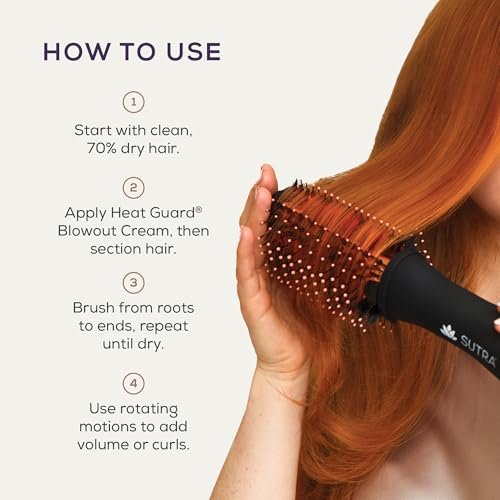 Sutra IR Infrared 2" Blowout Brush – Black & Rose Gold Avelisse