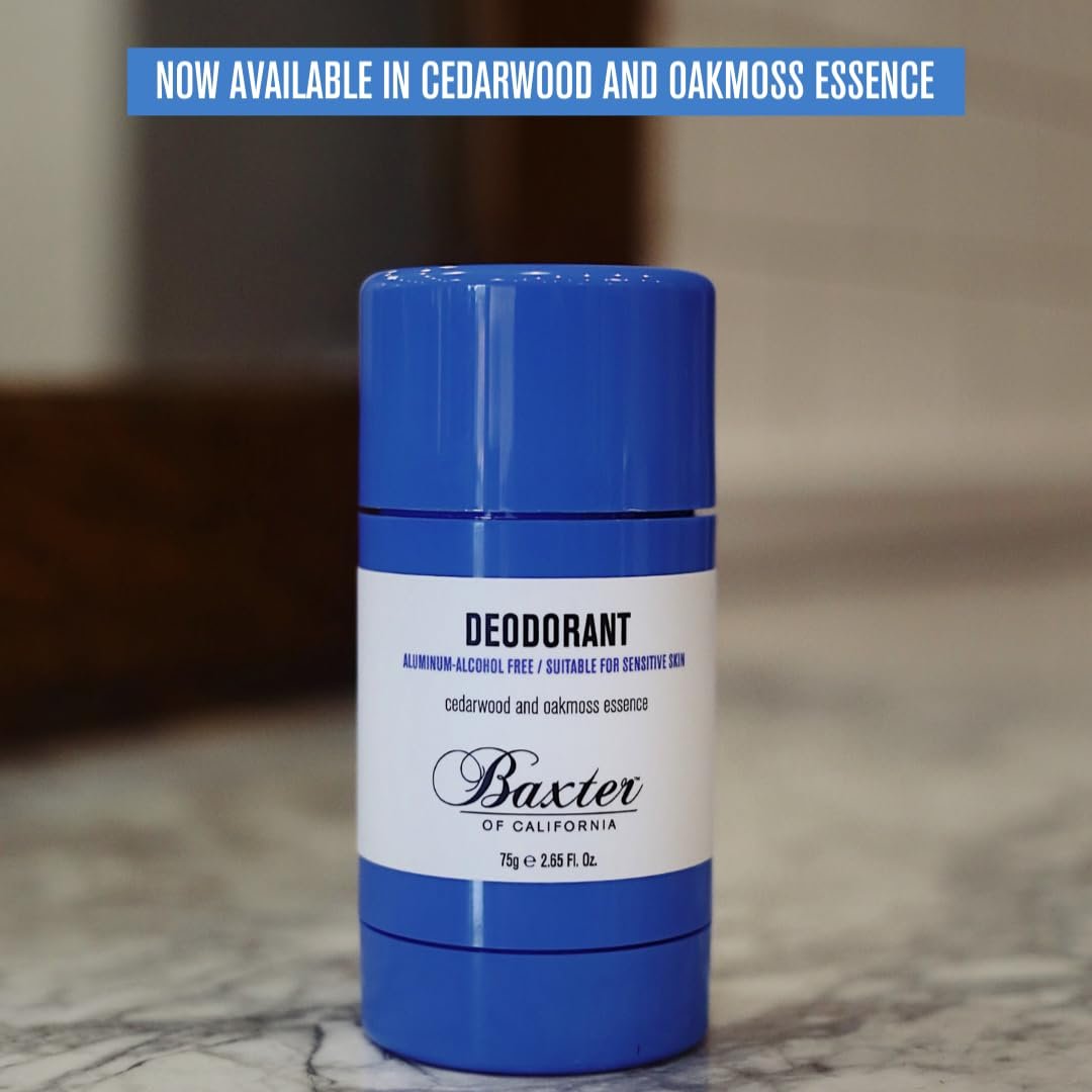 Baxter of California Deodorant - Aluminum & Alcohol-Free Clear Stick, Cedarwood and Oakmoss Essence, 2.65 oz - görsel 11