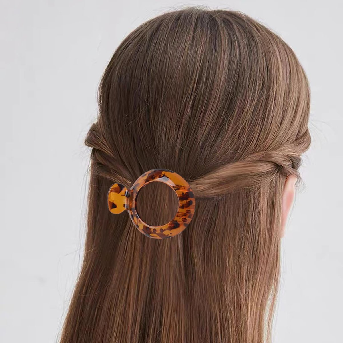 4 PCS Small Flat Hair Clips for Thin Hair - Non-Slip Resin Jaw Clamps, Everyday Hair Accessories for Women & Girls - görsel 11