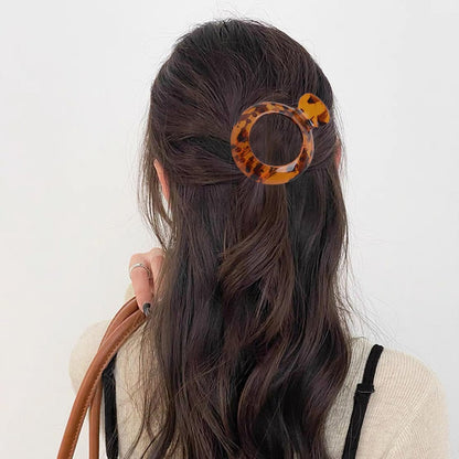 4 PCS Small Flat Hair Clips for Thin Hair - Non-Slip Resin Jaw Clamps, Everyday Hair Accessories for Women & Girls
