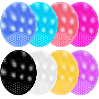 8-Pack Soft Silicone Face Scrubber Set - Gentle Facial Cleansing Brush for Deep Pore Cleansing, Blackhead & Acne Care