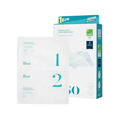 ilso Natural MILD Clear Nose Patch – Blackhead Remover for Nose, Targets Pores & Pimples, Dermatologist Approved Korean Skin Care (5 Patches) Avelisse