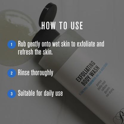 Baxter of California Exfoliating Body Wash with Pumice and Jojoba Meal, 8 oz