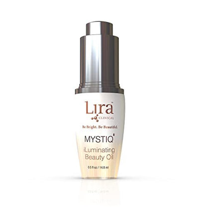 Lira Clinical MYSTIQ iLuminating Beauty Oil - Vitamin C Face Oil with Plant Stem Cell Extract - Hydrates Skin with Argan & Baobab Oils - Antioxidant Facial Drops for Daily Skincare Routine - 0.5 Oz Avelisse