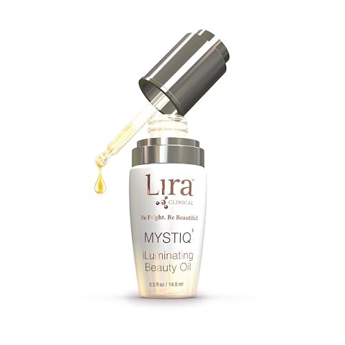 Lira Clinical MYSTIQ iLuminating Beauty Oil - Vitamin C Face Oil with Plant Stem Cell Extract - Hydrates Skin with Argan & Baobab Oils - Antioxidant Facial Drops for Daily Skincare Routine - 0.5 Oz Avelisse